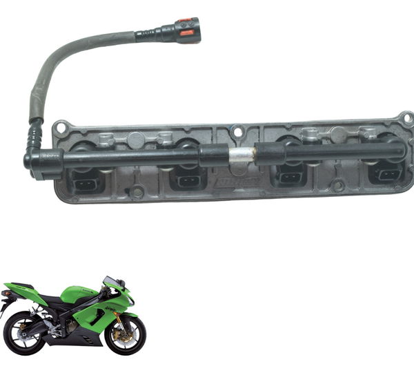 Flauta Injeção Secundária C/ Bicos Kawasaki Zx 6r 05-06 Orig