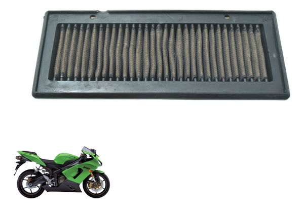 Filtro Ar K&n C/ Detalhes Kawasaki Zx 6r 05-06 Original