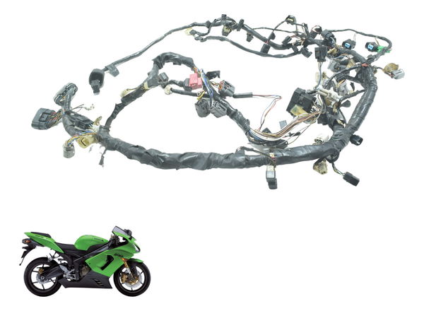 Chicote Principal C/ Detalhes Kawasaki Zx 6r 05-06 Original