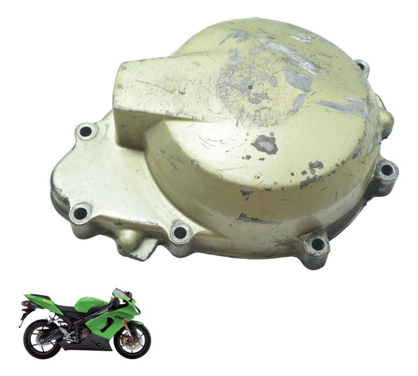 Tampa Estator C/ Detalhes Kawasaki Zx 6r 05-06 Original Cinza
