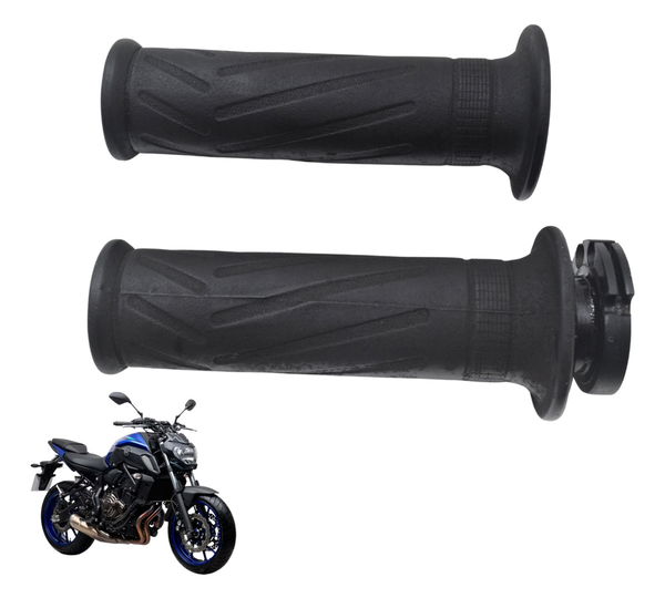Par Manoplas Yamaha Mt 07 19-24 Original Preto
