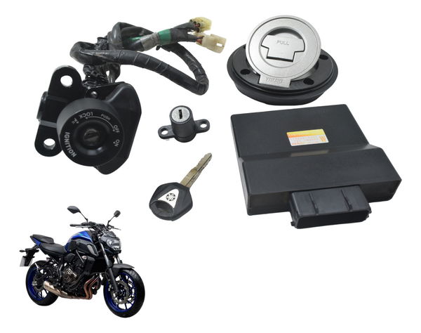 Kit Chave Ignição Code Modulo Ecu Yamaha Mt 07 19-24 Orig