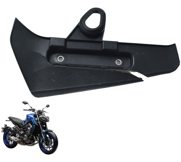 Acabamento Radiador Esq C/ Avaria Yamaha Mt 09 20-24 Orig Preto