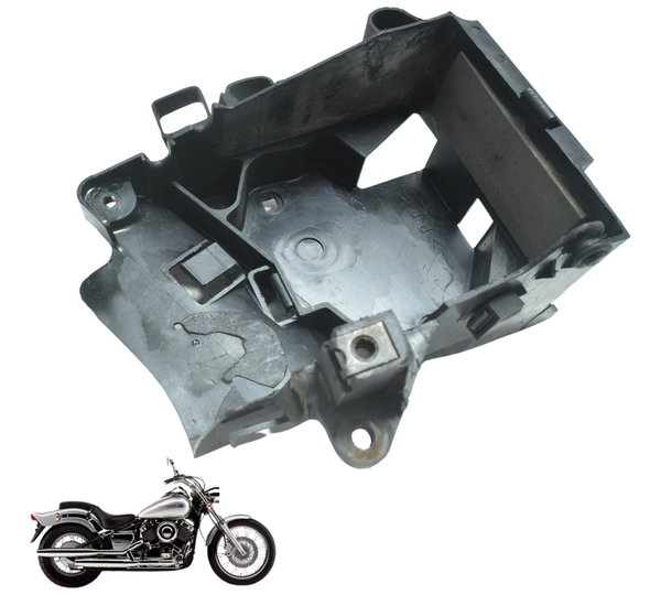 Caixa Bateria C/ Avaria Yamaha Xvs 650 Drag Star 98-06 Orig Preto