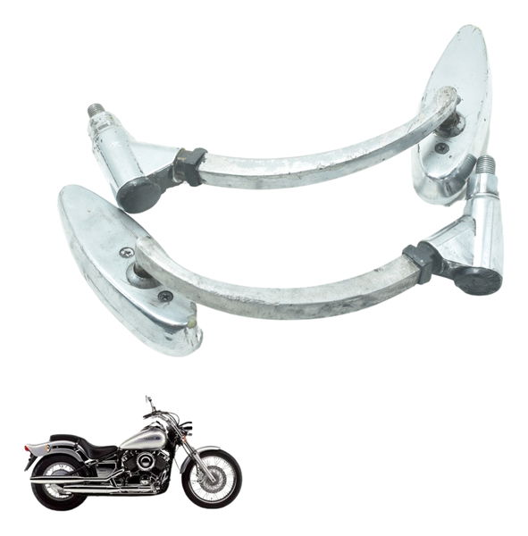 Par Espelhos C/ Detalhes Yamaha Xvs 650 Drag Star 98-06