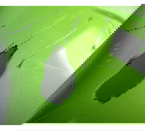 Carenagem Lateral Esq C/ Avaria Kawasaki Zx 9r 2001 Original Verde