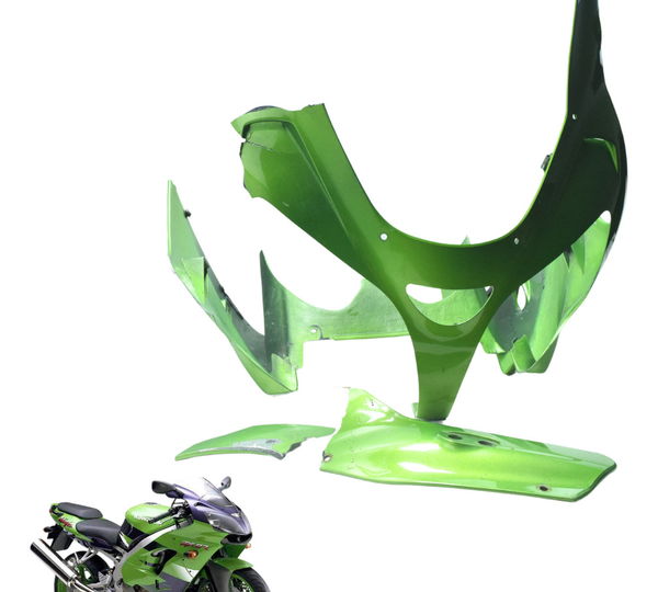 Carenagem Farol C/ Avaria Kawasaki Zx 9r 2001 Original Verde