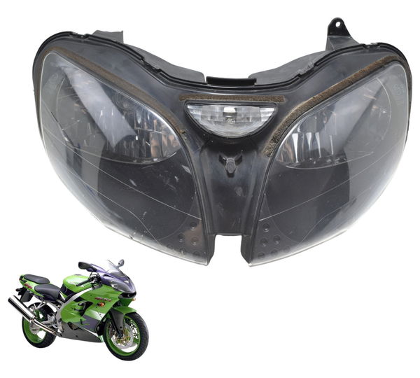 Farol C/ Avaria Kawasaki Zx 9r 2001 Original Direito