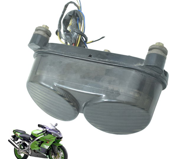 Lanterna Traseira C/ Avaria Kawasaki Zx 9r 2001 Original Preto