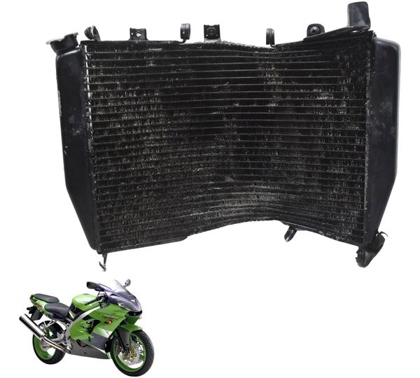 Radiador Água C/ Avaria Kawasaki Zx 9r 2001 Original