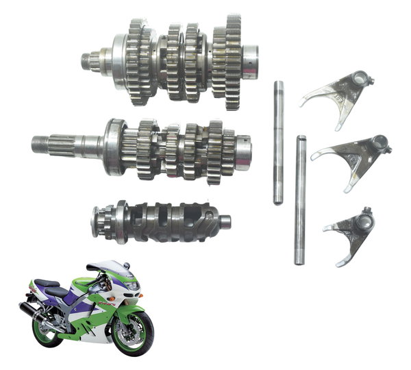 Caixa Marcha Câmbio Completa Kawasaki Zx 9r 1996 Original