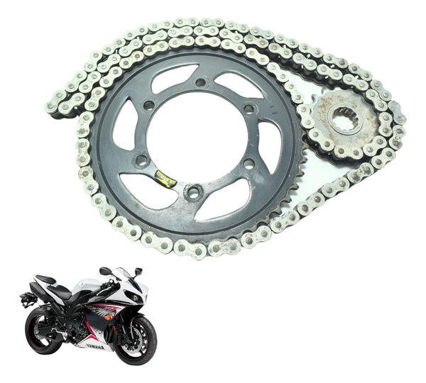 Kit Relação Durag Yamaha Yzf R1 09-15 Prateado