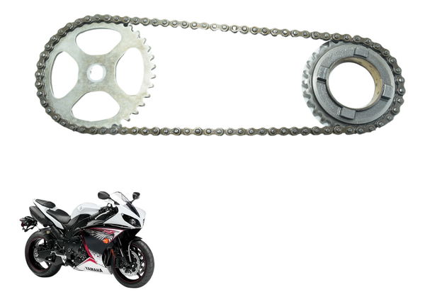 Engrenagem Corrente Bomba Óleo Yamaha Yzf R1 09-15 Original