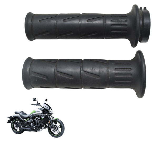 Par Manoplas Kawasaki Vulcan 650 S 17-24 Original Preto