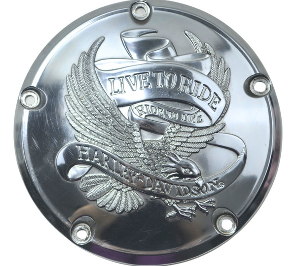 Tampa Inspeção Primaria Harley Touring Electra Glide 14-17 Cinza