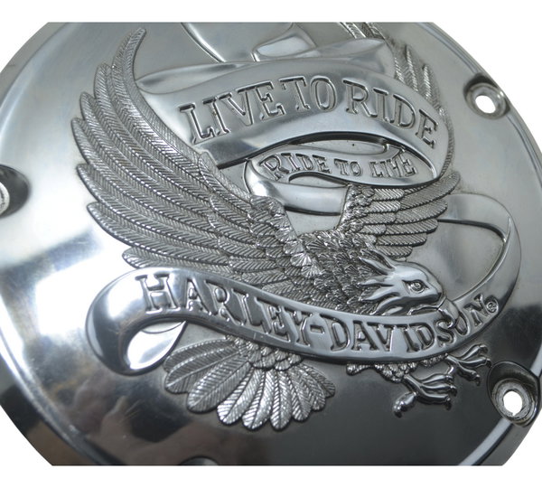 Tampa Inspeção Primaria Harley Touring Electra Glide 14-17 Cinza