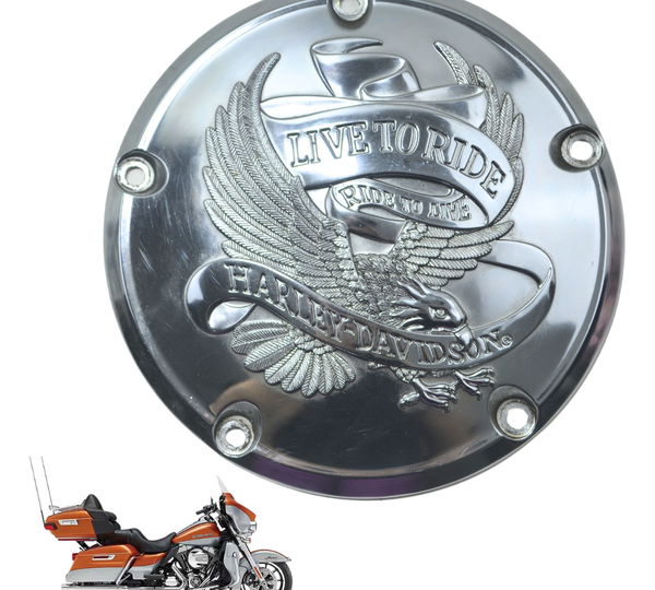 Tampa Inspeção Primaria Harley Touring Electra Glide 14-17 Cinza