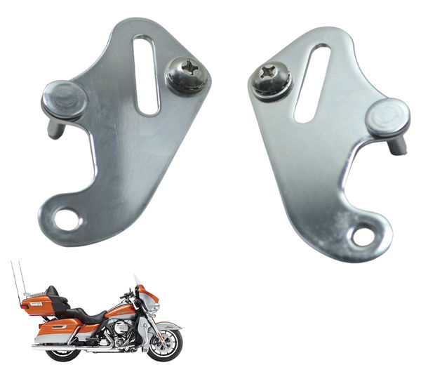 Par Suporte Cinta Banco Harley Touring Electra Glide 14-17 Cinza