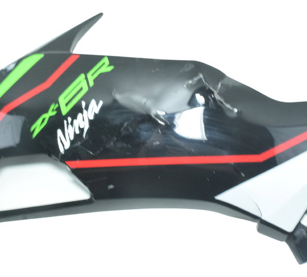 Carenagem Lat Esq C/ Avaria Kawasaki Zx636 Zx 6r 19-24 Orig Preto