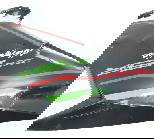 Carenagem Lat Esq C/ Avaria Kawasaki Zx636 Zx 6r 19-24 Orig Preto