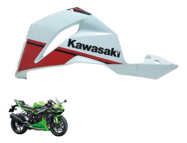 Spoiler Esquerdo C/ Avaria Kawasaki Zx636 Zx 6r 19-24 Orig