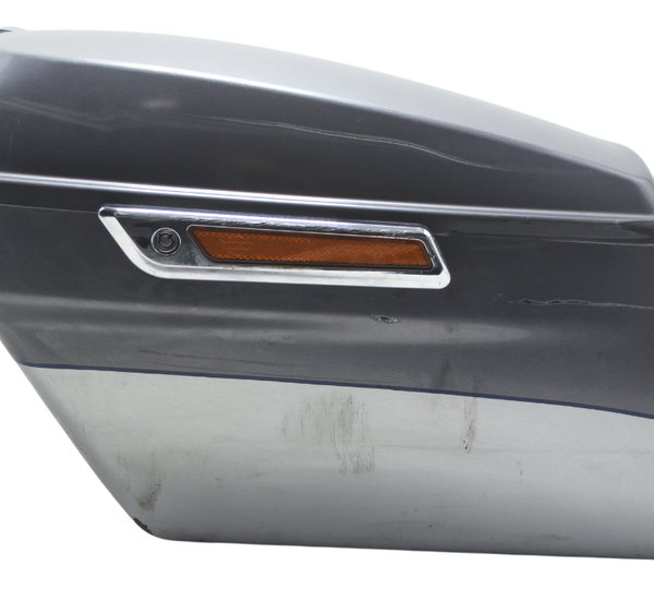 Alforge Esquerdo C/ Det Harley Touring Electra Glide 14-17 Cinza