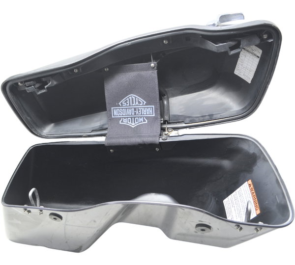 Alforge Esquerdo C/ Det Harley Touring Electra Glide 14-17 Cinza