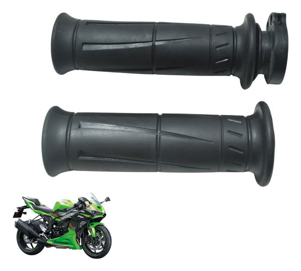 Par Manoplas Kawasaki Zx636 Zx 6r 19-24 Original Preto