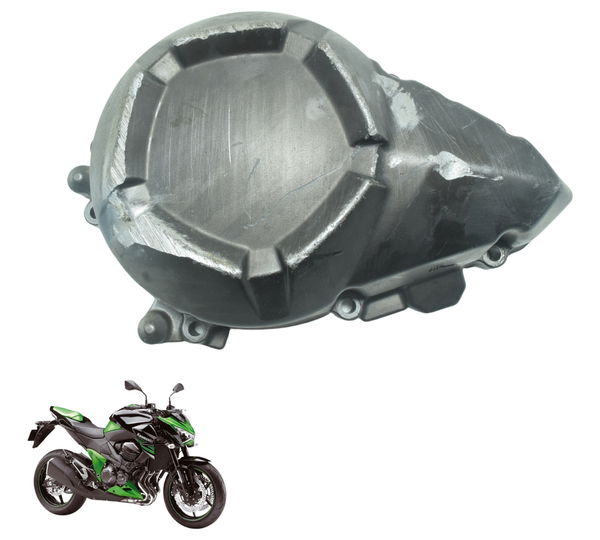 Tampa Estator C/ Detalhes Kawasaki Z 800 13-17 Original Preto