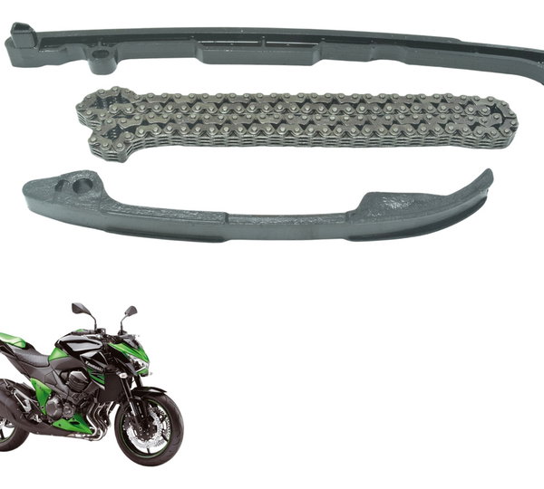 Kit Guia Tensor Corrente Comando Kawasaki Z 800 13-17 Orig