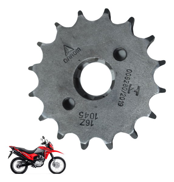 Pinhão 16 Dentes Darom Honda Nxr Bros 160 15-23