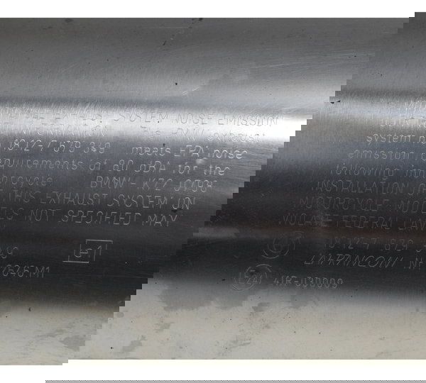 Ponteira Escape Bmw F 800 Gs 13-16 Original Prateado