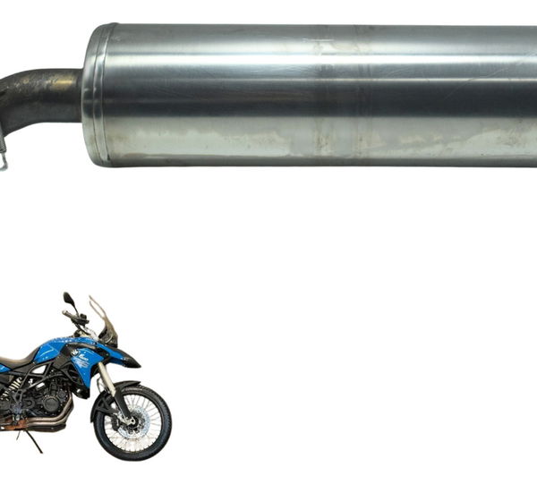 Ponteira Escape Bmw F 800 Gs 13-16 Original Prateado