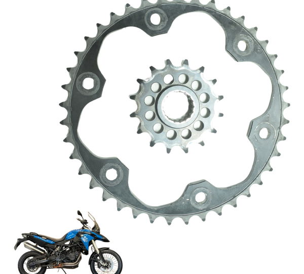 Coroa Pinhão Transmissão Bmw F 800 Gs 13-16 Original Preto