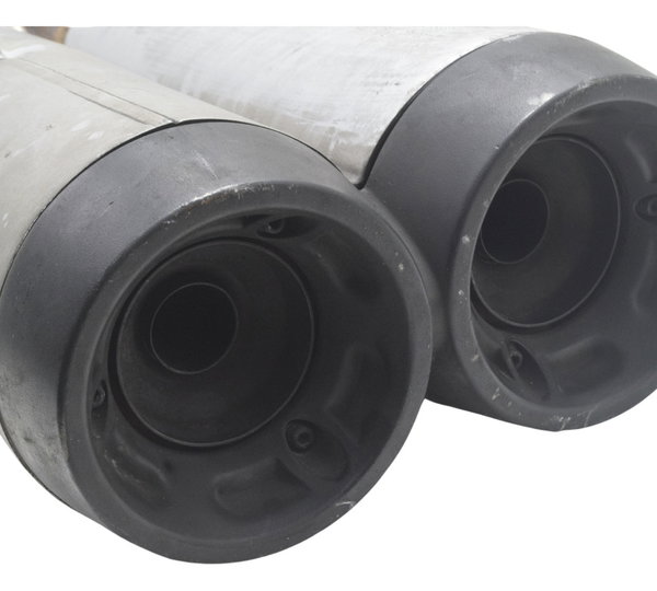 Ponteira Escape C/ Detalhes Ducati Diavel 11-16 Original Prateado