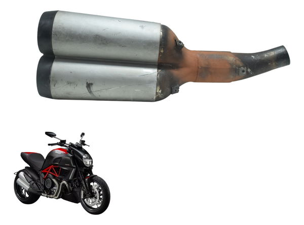 Ponteira Escape C/ Detalhes Ducati Diavel 11-16 Original