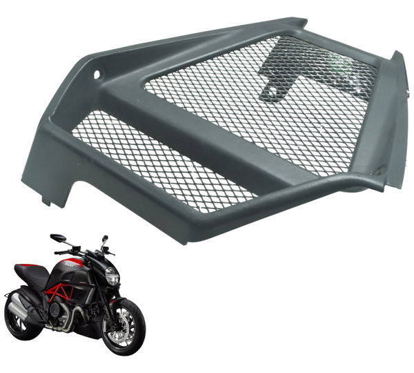 Grade Frontal Radiador Ducati Diavel 11-16 Original Preto