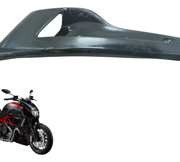 Carenagem Lateral Esq C/ Detalhes Ducati Diavel 11-16 Orig Preto
