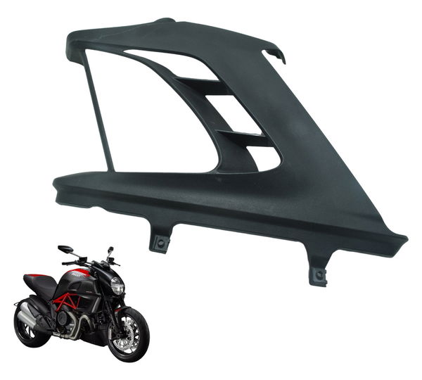 Acabamento Tampa Radiador Esq Ducati Diavel 11-16 Original