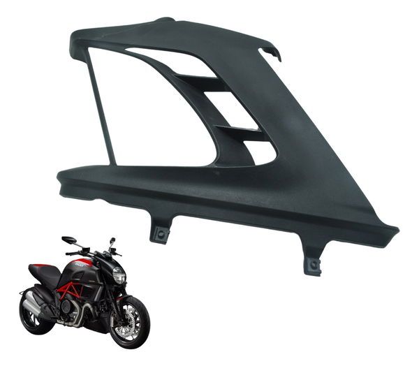 Acabamento Tampa Radiador Esq Ducati Diavel 11-16 Original