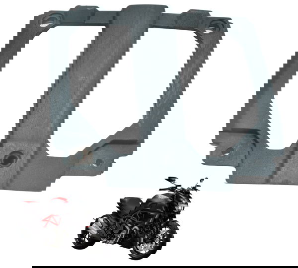 Acabamento Frontal Radiador C/ Det Ducati Diavel 11-16 Orig