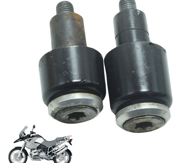 Par Peso Guidão Bmw R 1200 Gs R1200 04-07 Original Preto