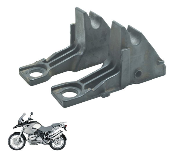 Par Suporte Banco Traseiro Bmw R 1200 Gs R1200 04-07 Orig Cinza