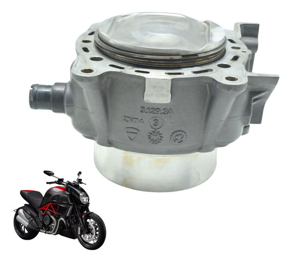 Cilindro Pistão Anéis Traseiro Ducati Diavel 11-16 Original