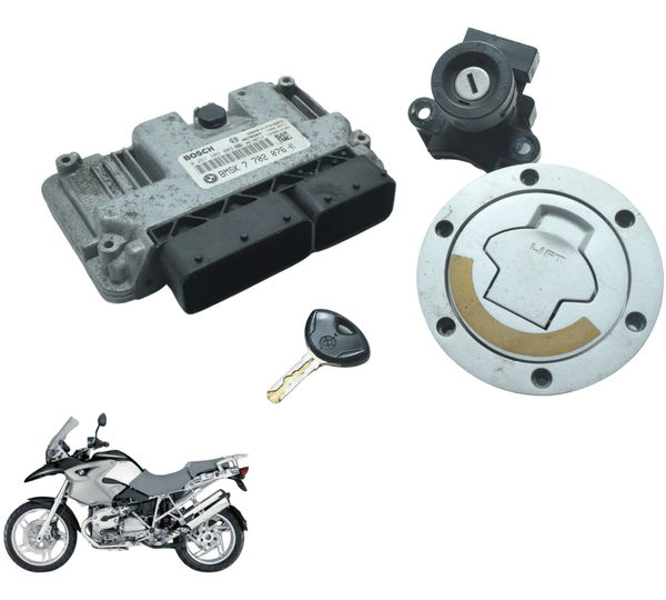 Kit Chave Ignição Code Modulo Bmw R 1200 Gs R1200 04-07