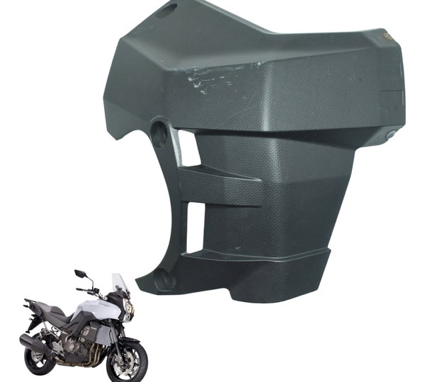 Spoiler Inferior Esquerdo Kawasaki Versys 1000 12-15 Orig Preto