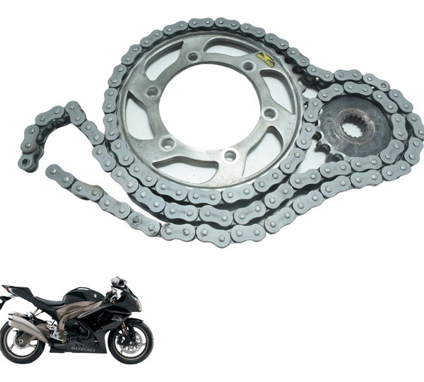 Kit Relação S/ Emenda Suzuki Gsx-r Srad 1000 11-16 Paralelo Prateado