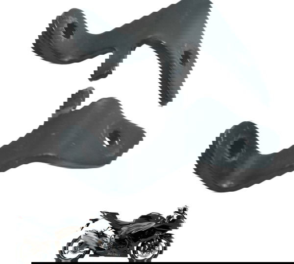 Par Suporte Carenagem Inferior Suzuki Gsx-r Srad 1000 11-16 Preto