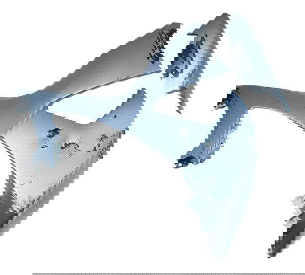 Carenagem Lateral Esq C/ Avaria Suzuki Gsx-r Srad 1000 11-16 Cinza-escuro