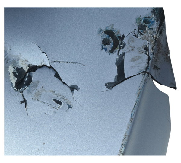 Carenagem Lateral Esq C/ Avaria Suzuki Gsx-r Srad 1000 11-16 Cinza-escuro